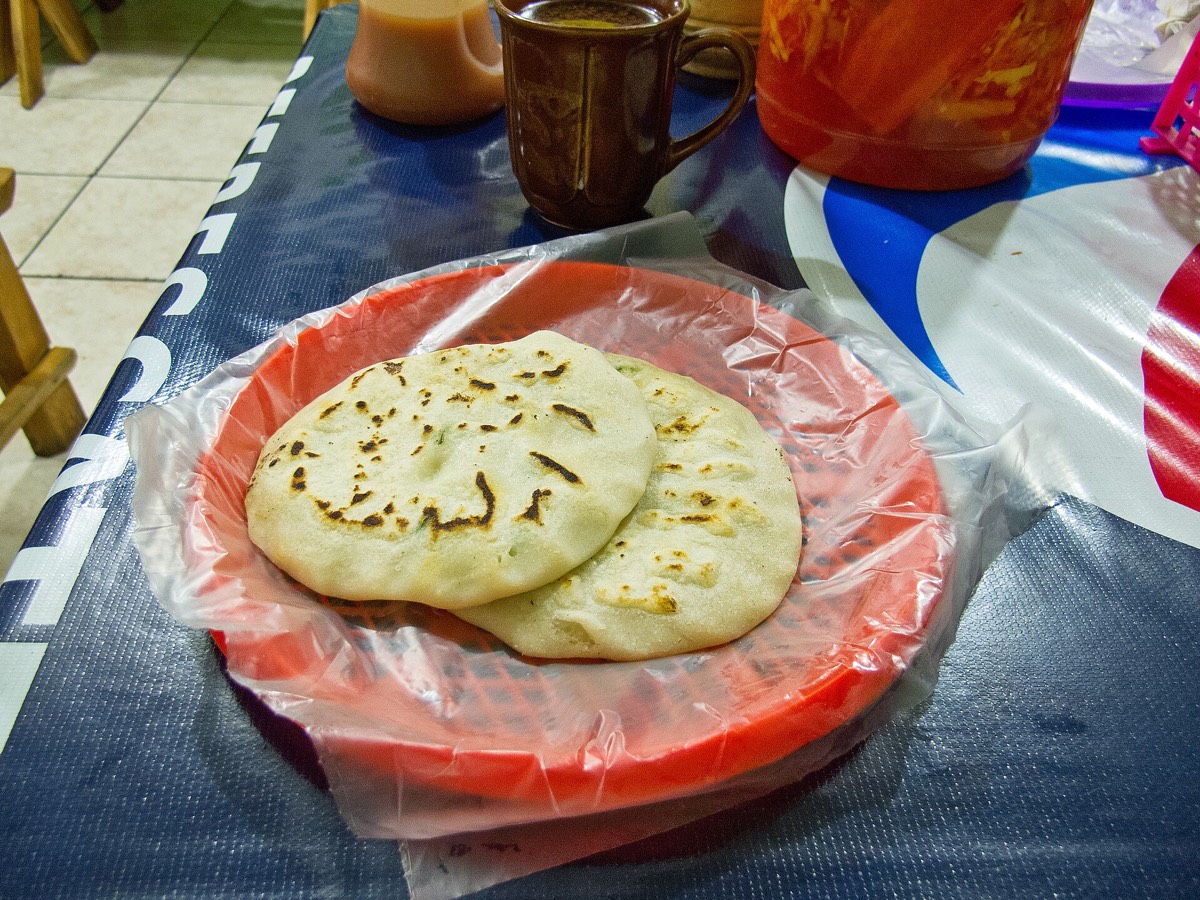Pupusas recién hechas